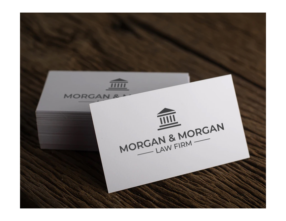 mockup of a business cards